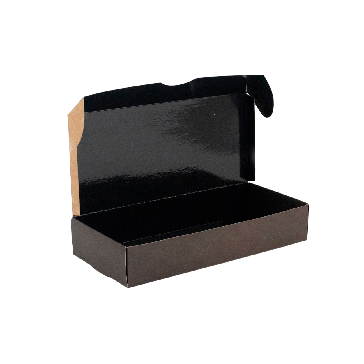 Caixa de Salgado e Esfiharia Black Kraft M - PCT 50un