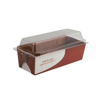 Caixa de Bolo Forneável Confeitaria Marrom M - PCT 50un