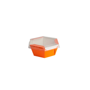 Caixa Para Poke Refeição Laranja 500ml - PCT 50un
