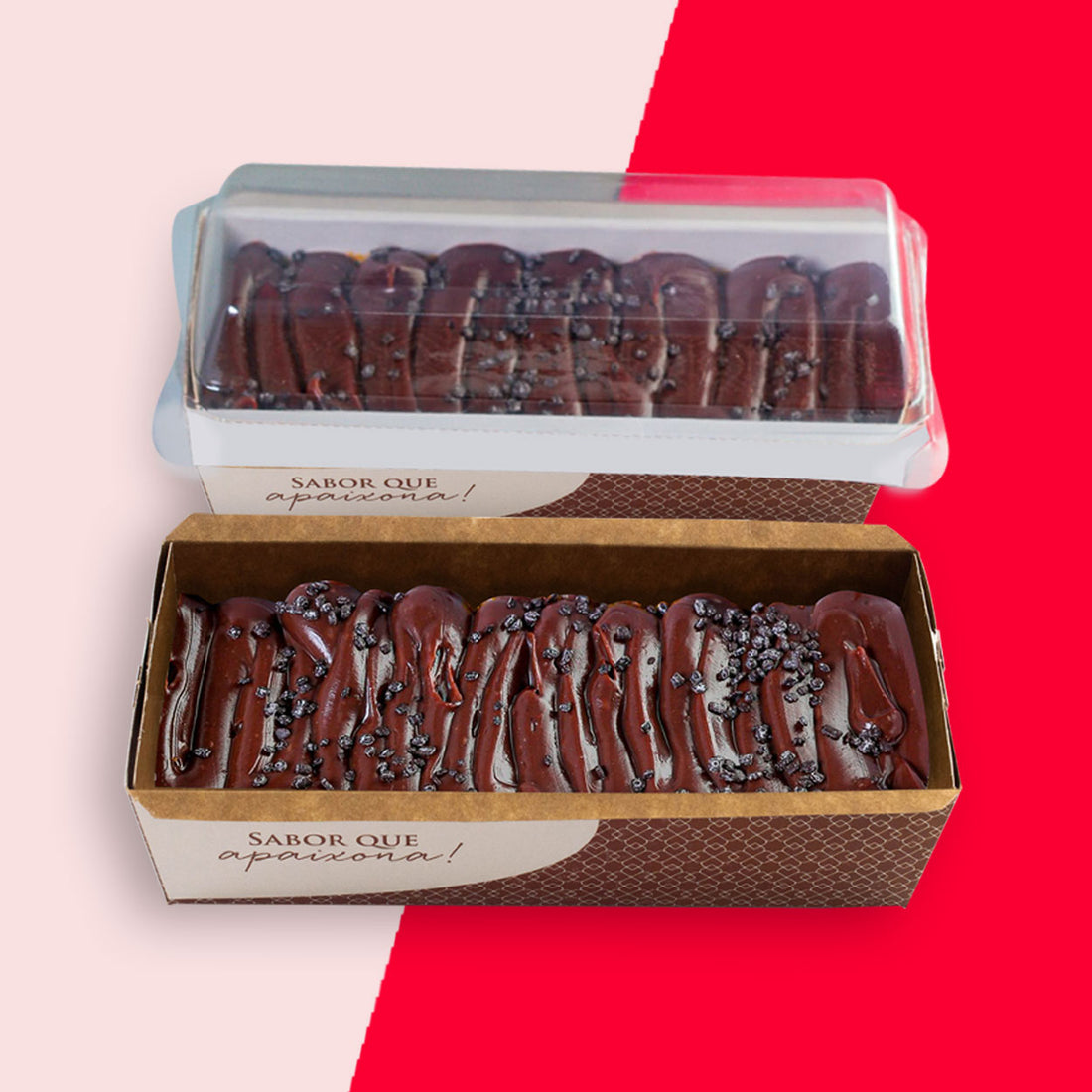 Caixa de Bolo Forneável Confeitaria Rosa M - PCT 50un