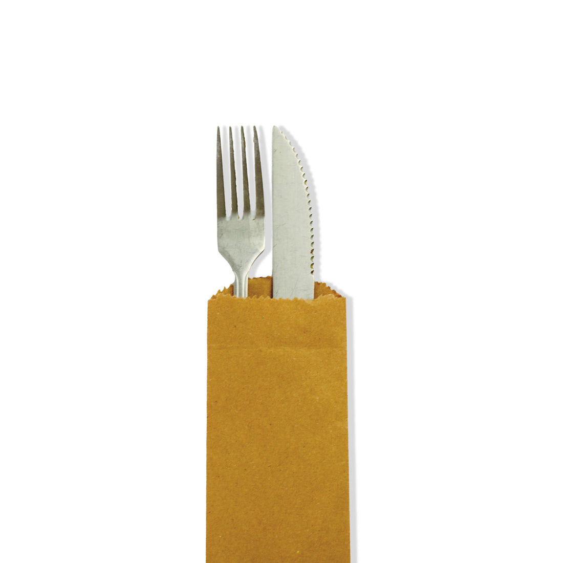 Saco Porta Talher Refeição Kraft - PCT 500un