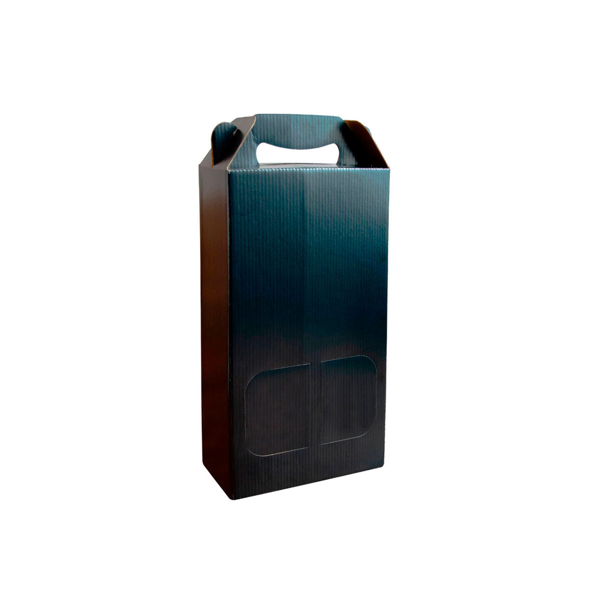 Caixa Para Vinho Com Visor Black - PCT 10un