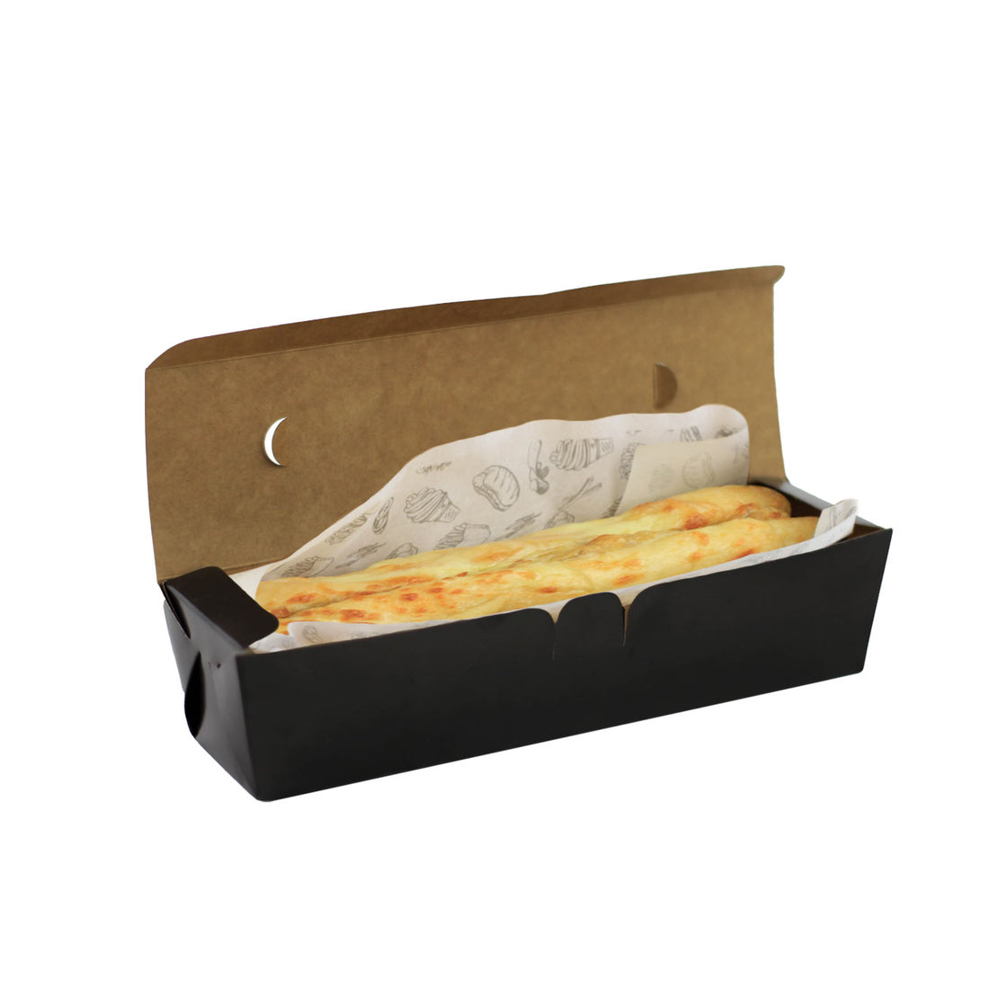 Caixa Para Hot Dog Black M - PCT 50un