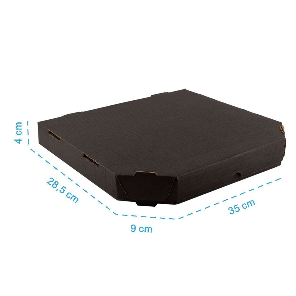 Caixa de Pizza Americana Black 35cm - PCT 50un