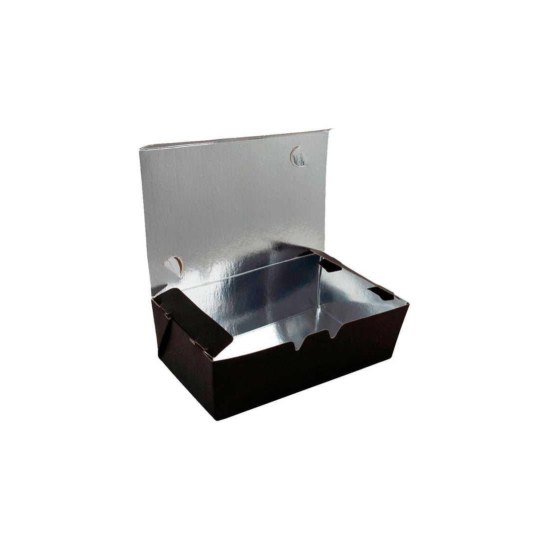 Box Antivazamento Refeição Black Kraft 500ml - PCT 50un