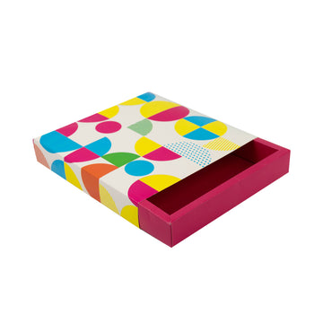 Caixa Para 25 Brigadeiros Base Rosa C/ Berço Confeitaria Joy - PCT 10un