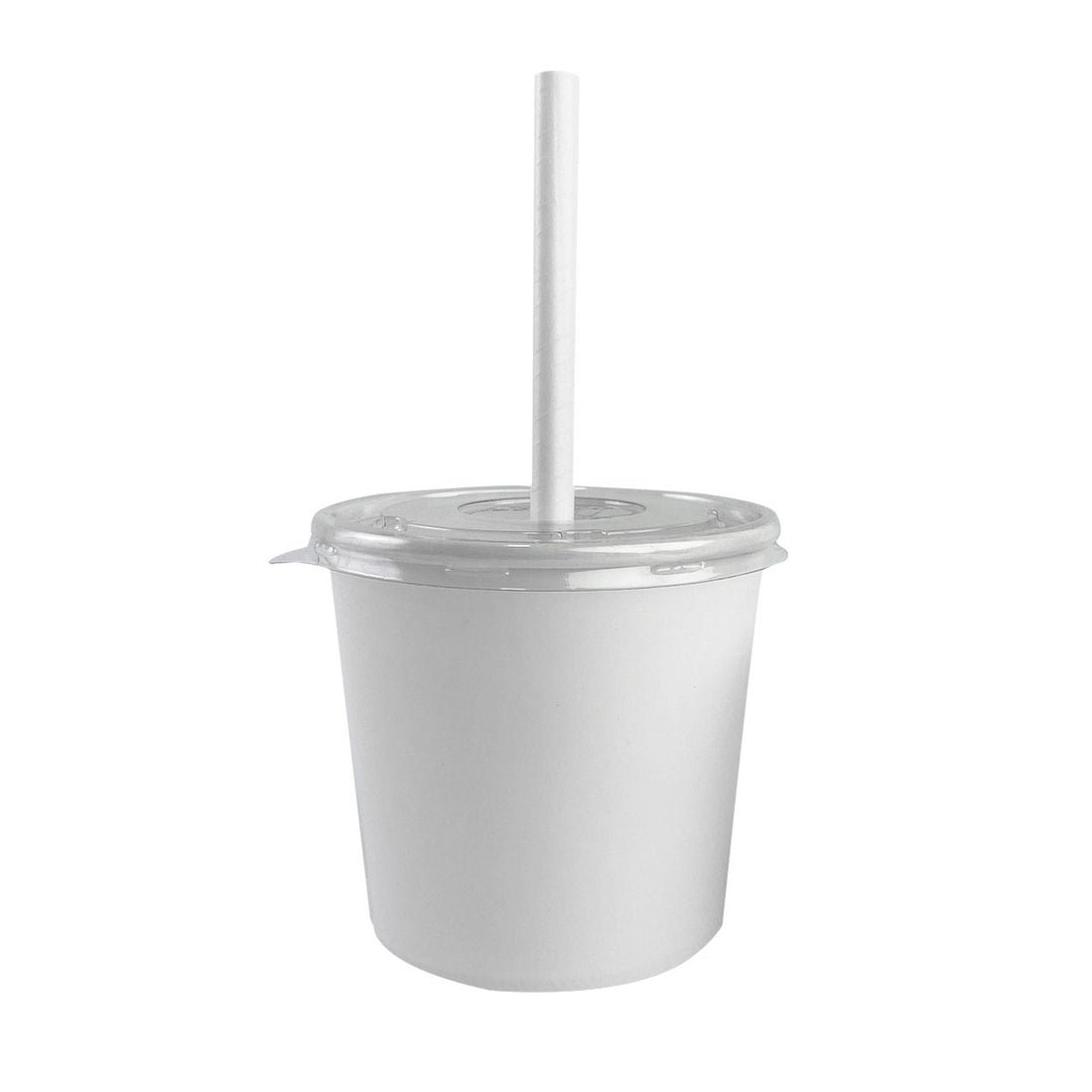 Pote de Papel 700ml White + Tampa Plástica - PCT 50un