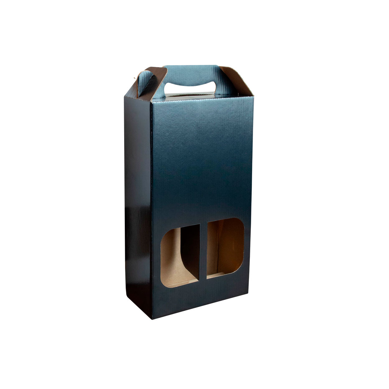 Caixa Para Vinho Com Visor Black - PCT 10un