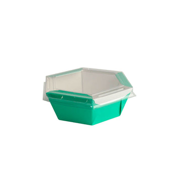 Caixa Para Poke Refeição Verde Turquesa 1000ml - PCT 50un