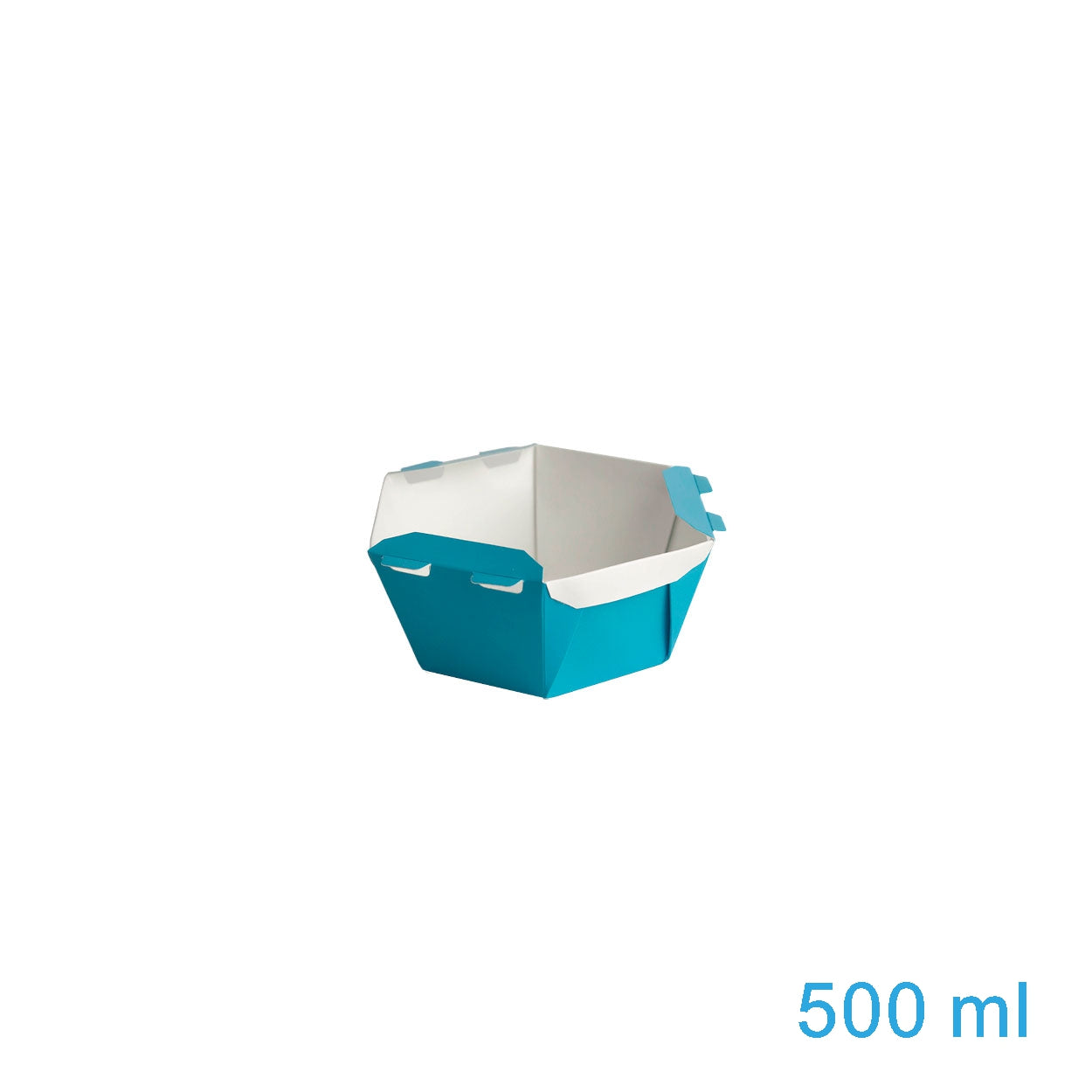Caixa Para Poke Refeição Azul 500ml - PCT 50un
