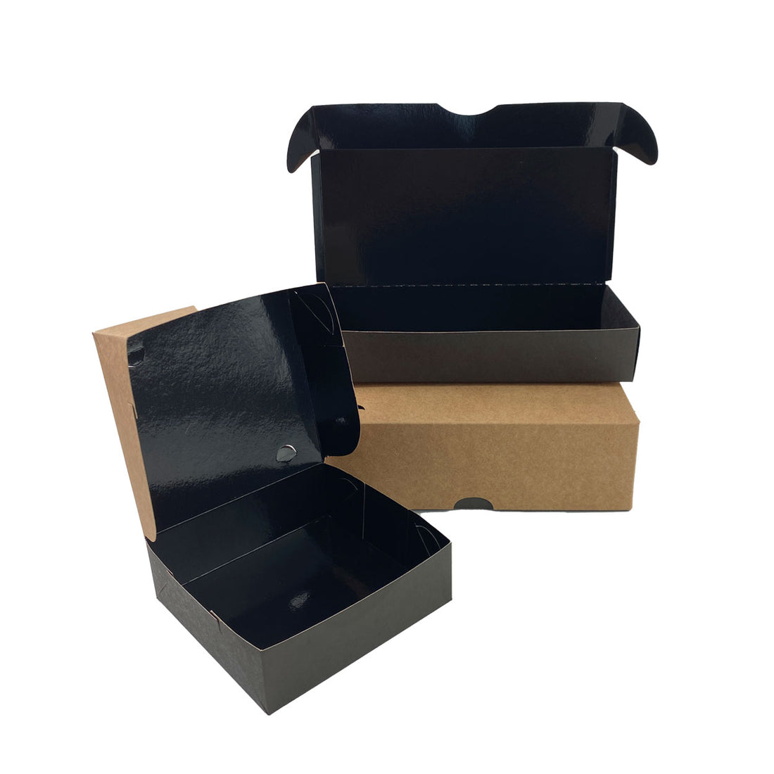 Kit Delivery Para Salgados Black Kraft 2 - PCT 50un