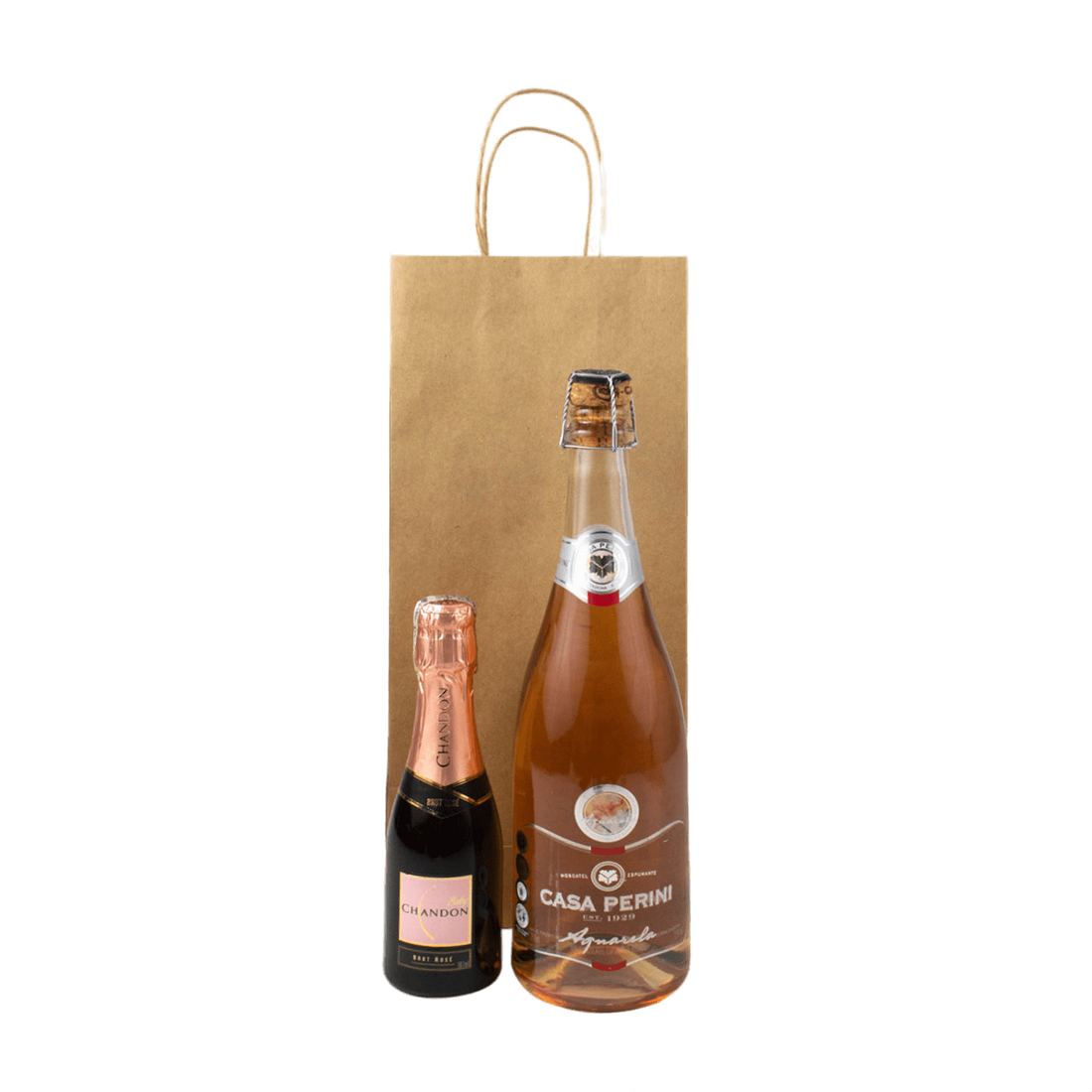 Sacola Kraft Para 2 Garrafa de vinho - PCT 50un