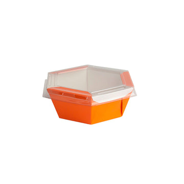 Caixa Para Poke Refeição Laranja 1000ml - PCT 50un
