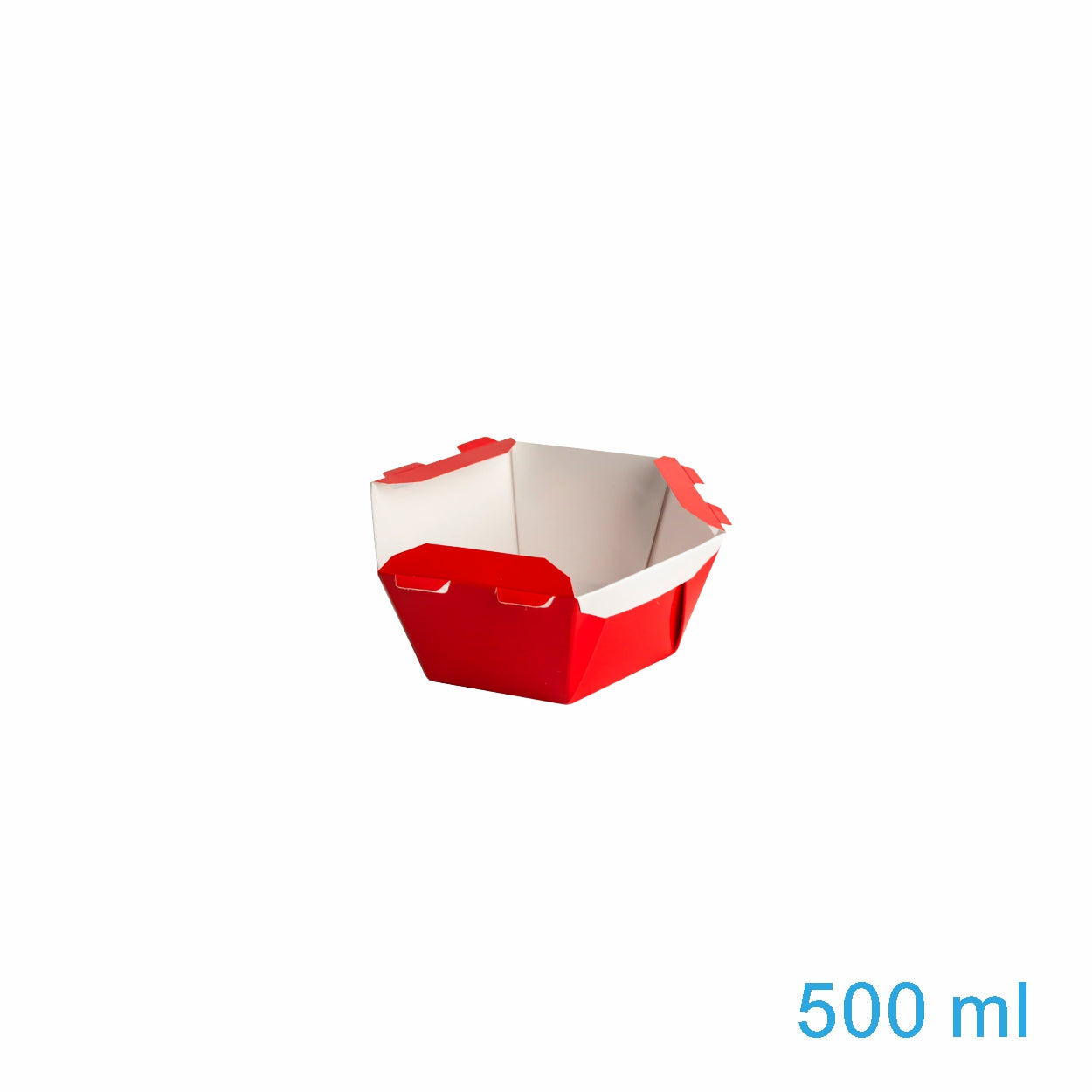 Caixa Para Poke Refeição Vermelha 500ml - PCT 50un