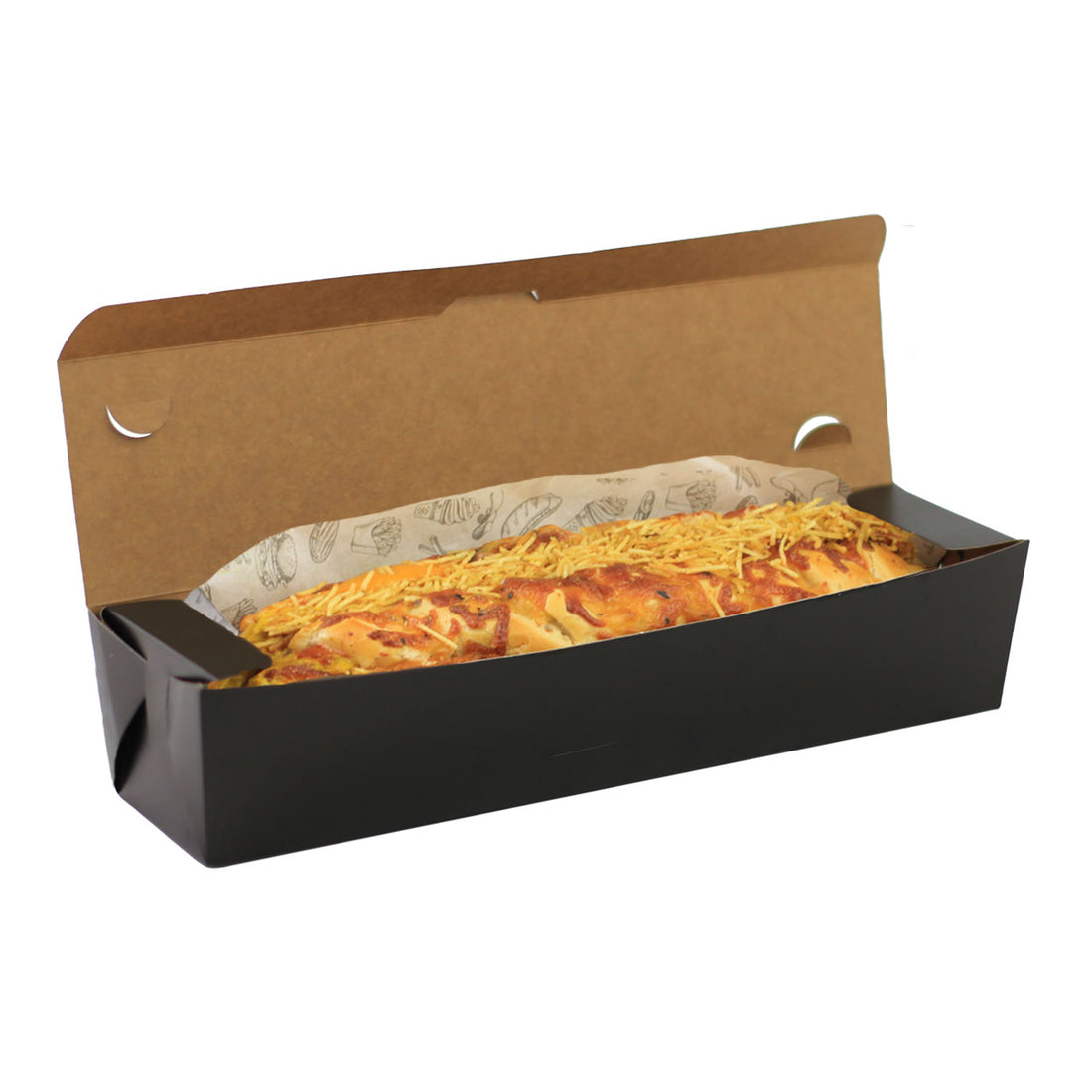 Caixa Para Hot Dog Black G - PCT 50un