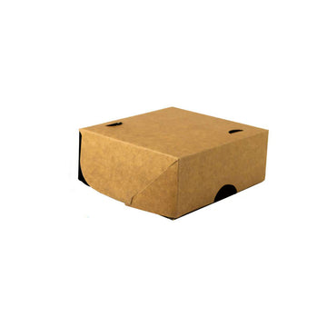 Box Antivazamento Refeição Black Kraft 350ml - PCT 50un