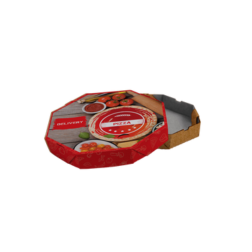 Caixa de Pizza Italianinha com Fundo Laminado Octogonal 25cm - PCT 50un