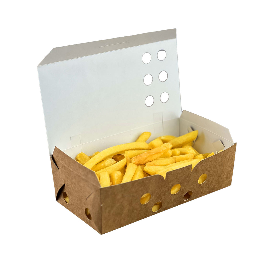 Caixa de Batata Box Com Respiradores Hamburgueria Kraft G - PCT 50un