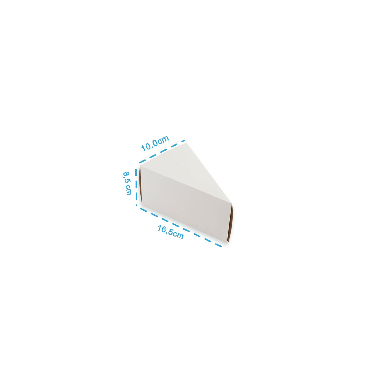 Embalagem Para Fatia de Torta Confeitaria White M - PCT 50un