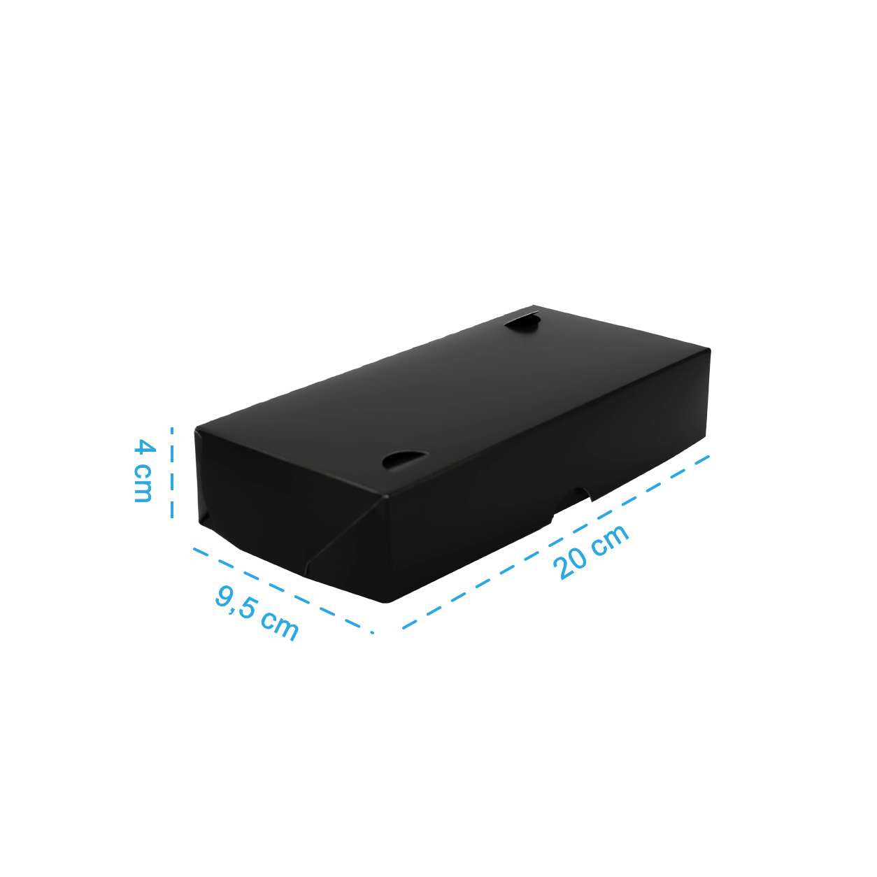 Combinado Oriental Black Retangular M - PCT 50un