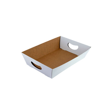 Barca de Batata Para Petisco e Porções Branca P