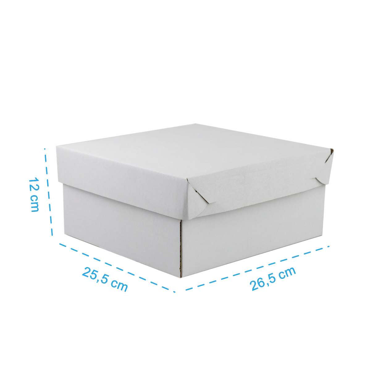 Caixa de Torta Confeitaria White M - PCT 25un