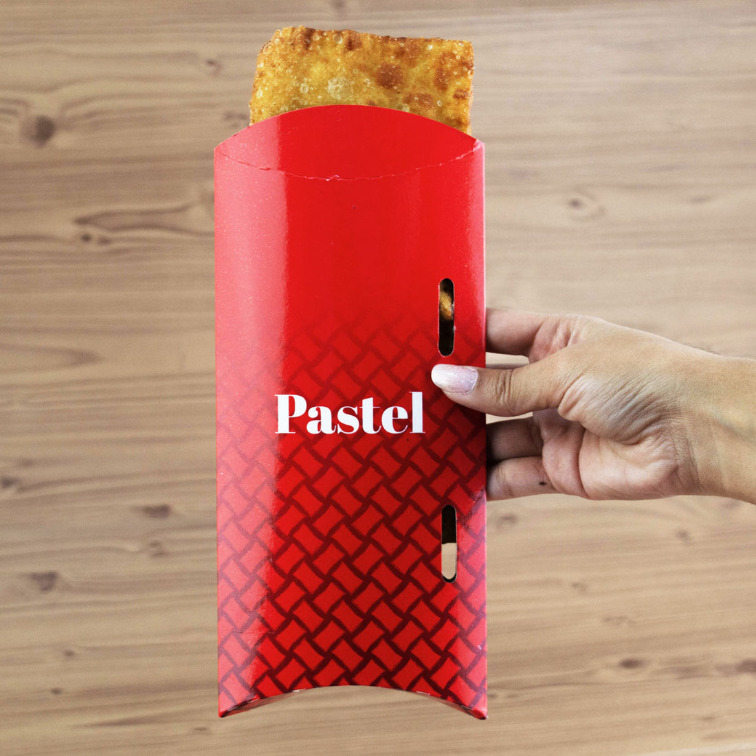 Caixa Para Pastel Delivery/Viagem Red P