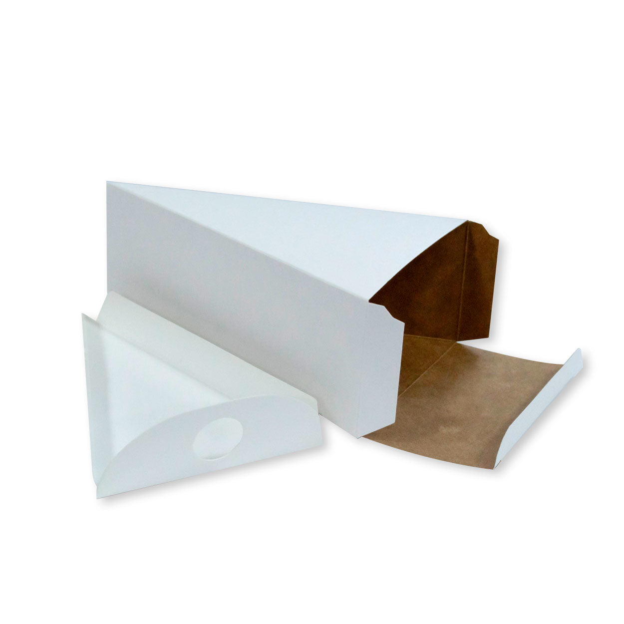 Embalagem Para Fatia de Torta Confeitaria White P - PCT 50un