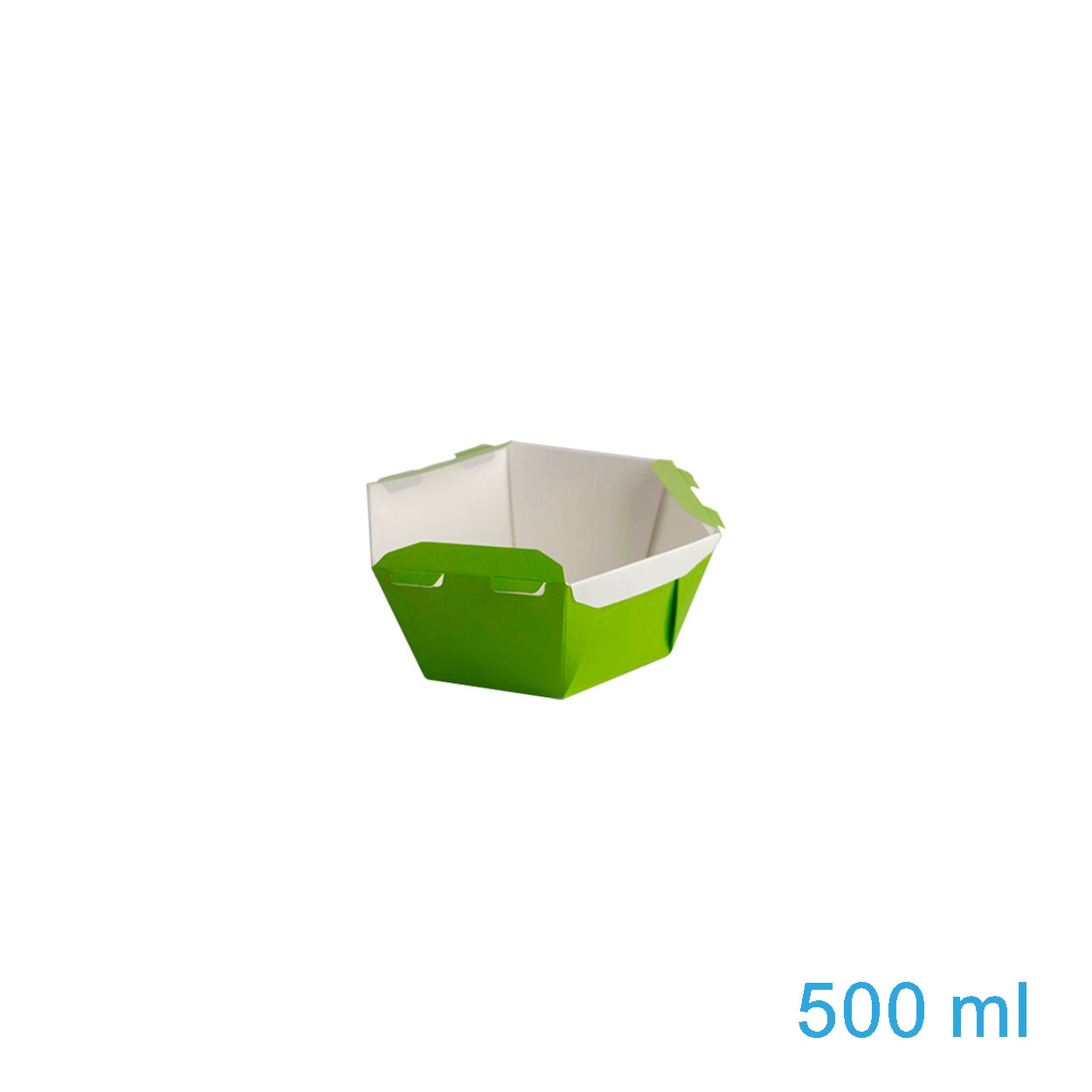 Caixa Para Poke Refeição Verde Lima 500ml - PCT 50un