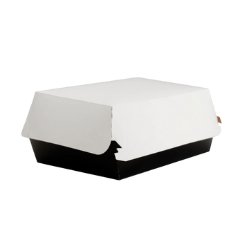 Caixa Multiuso Para Petiscos e Porções Black White GG - PCT 50un