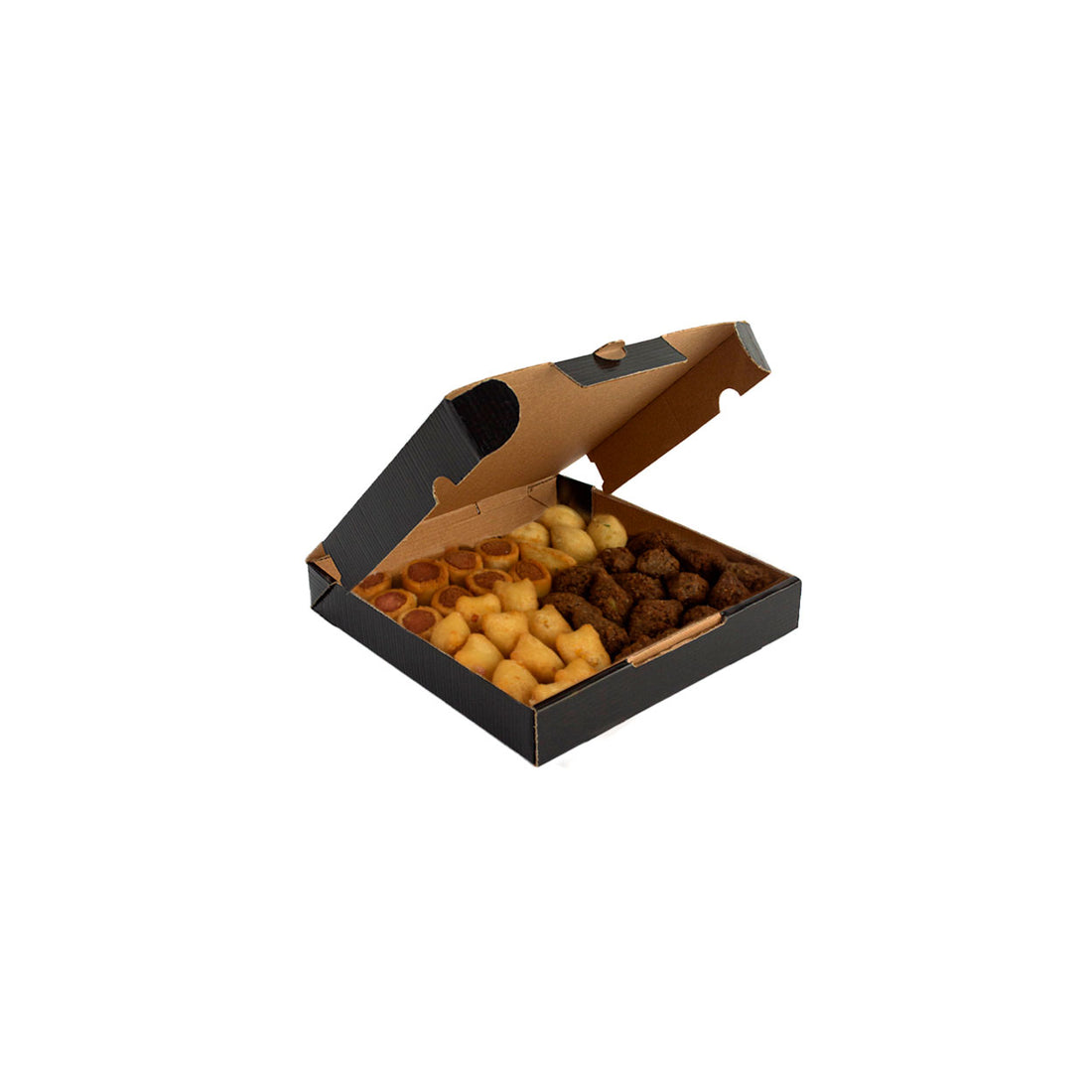Caixa de Salgado e Petiscos Black M - PCT 25un
