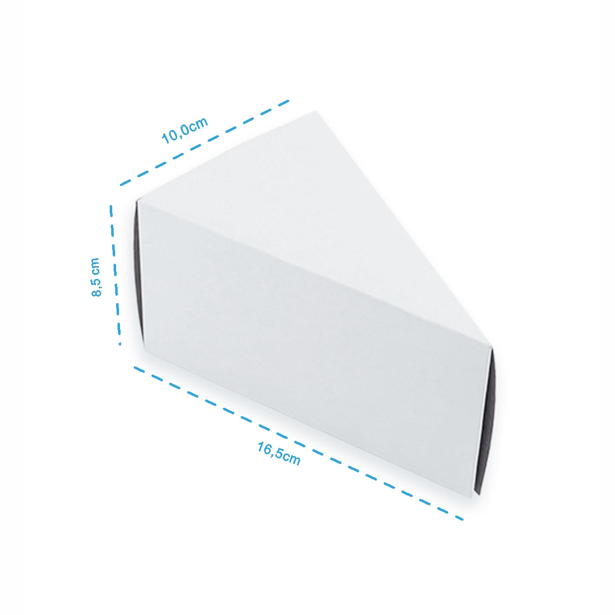 Embalagem Para Fatia de Torta Confeitaria White M - PCT 50un