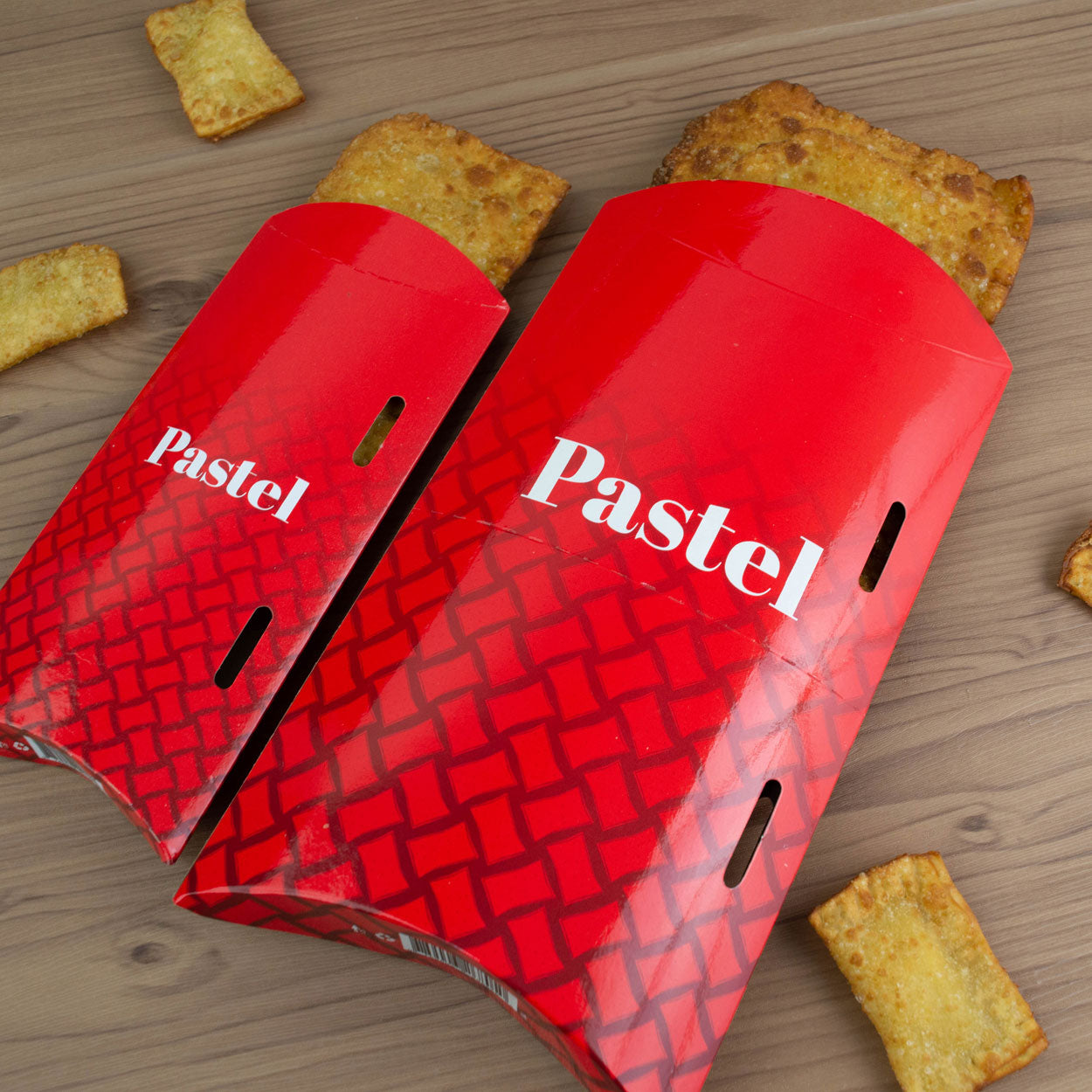 Embalagem para Pastel Delivery e Viagem Red G - PCT 50un
