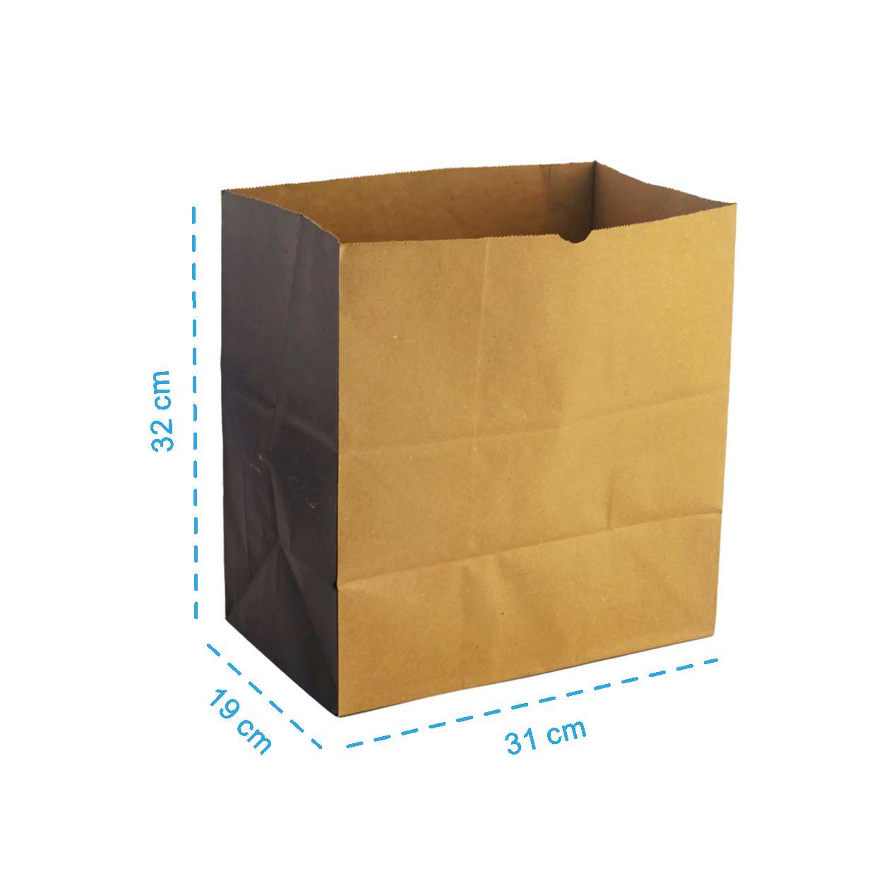 Saco Kraft Lateral Preta GG - PCT 50un