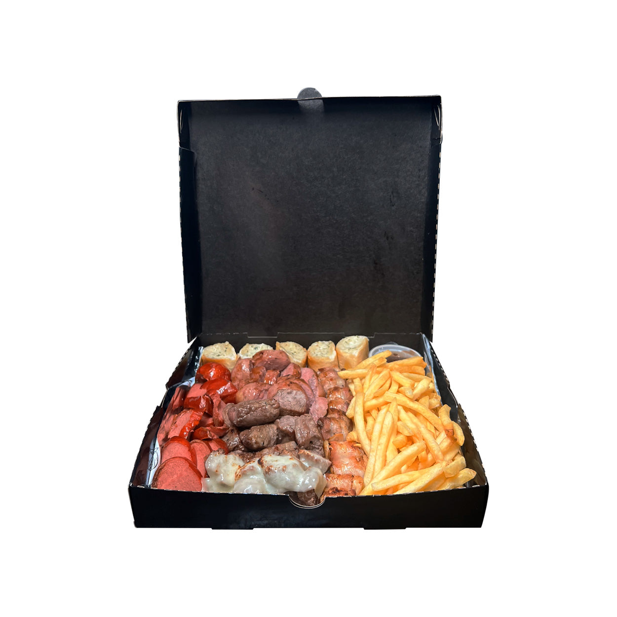 Caixa Para Petisco e Porções Black 25cm - PCT 50un
