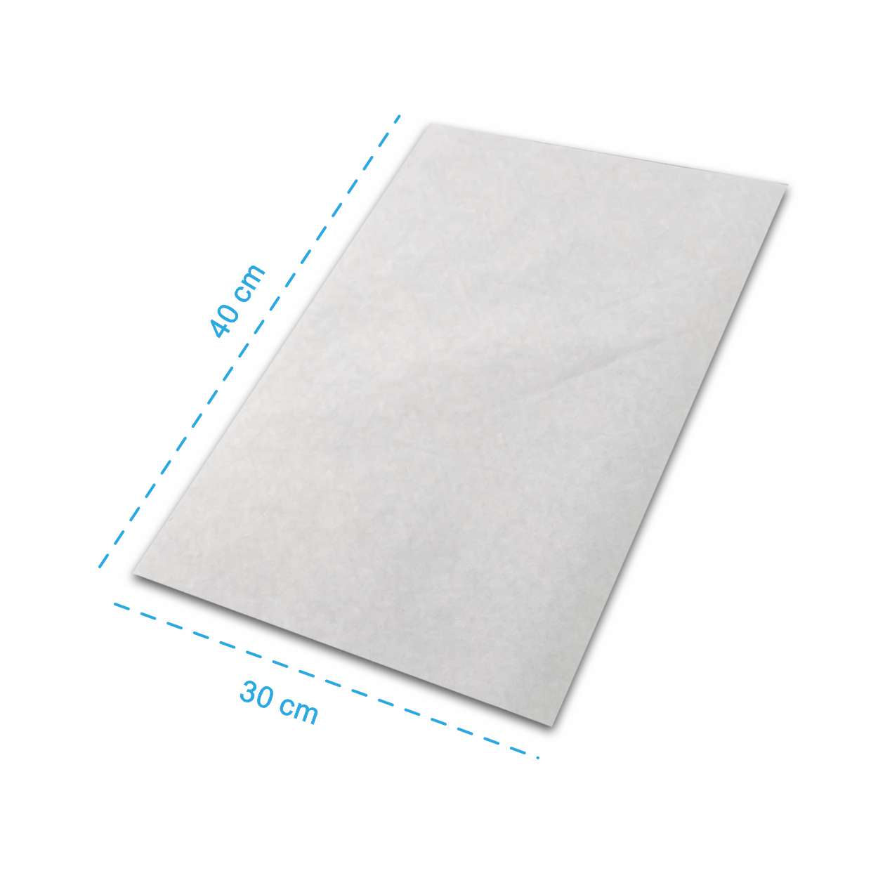 Papel Antigordura Hamburgueria White G (30cm x 40cm) - PCT 500un