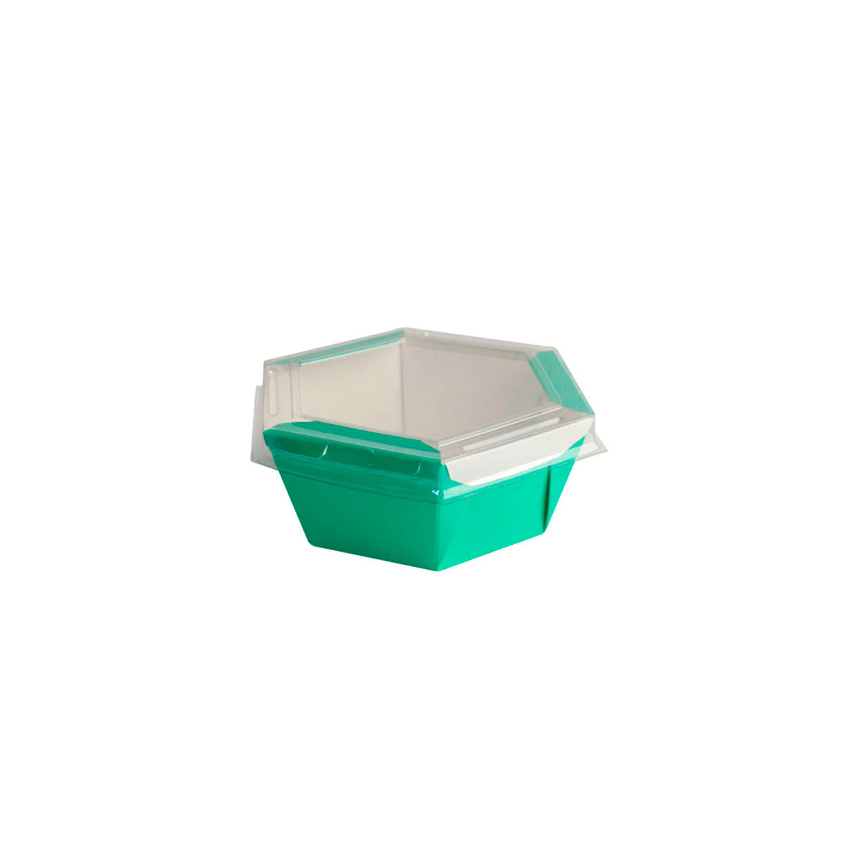 Caixa Para Poke Refeição Verde Turquesa 700ml - PCT 50un