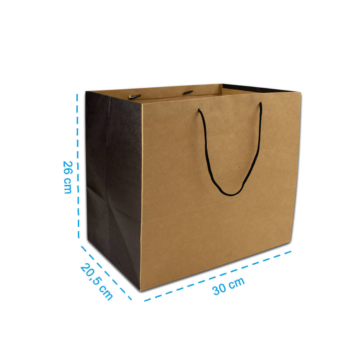 Sacola Kraft Com Alça de Nylon - PCT 50un