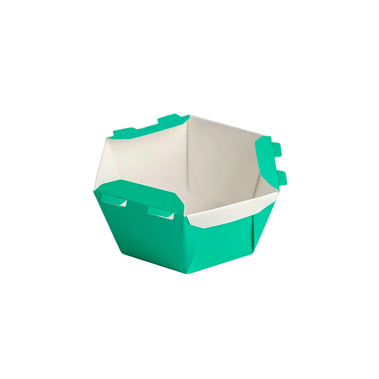 Caixa Para Poke Refeição Verde Turquesa 1200ml - PCT 50un