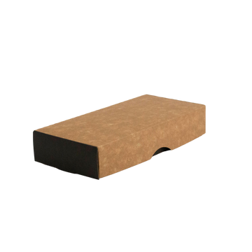 Caixa de Salgado Para Petiscos e Porções Black Kraft M - PCT 50un