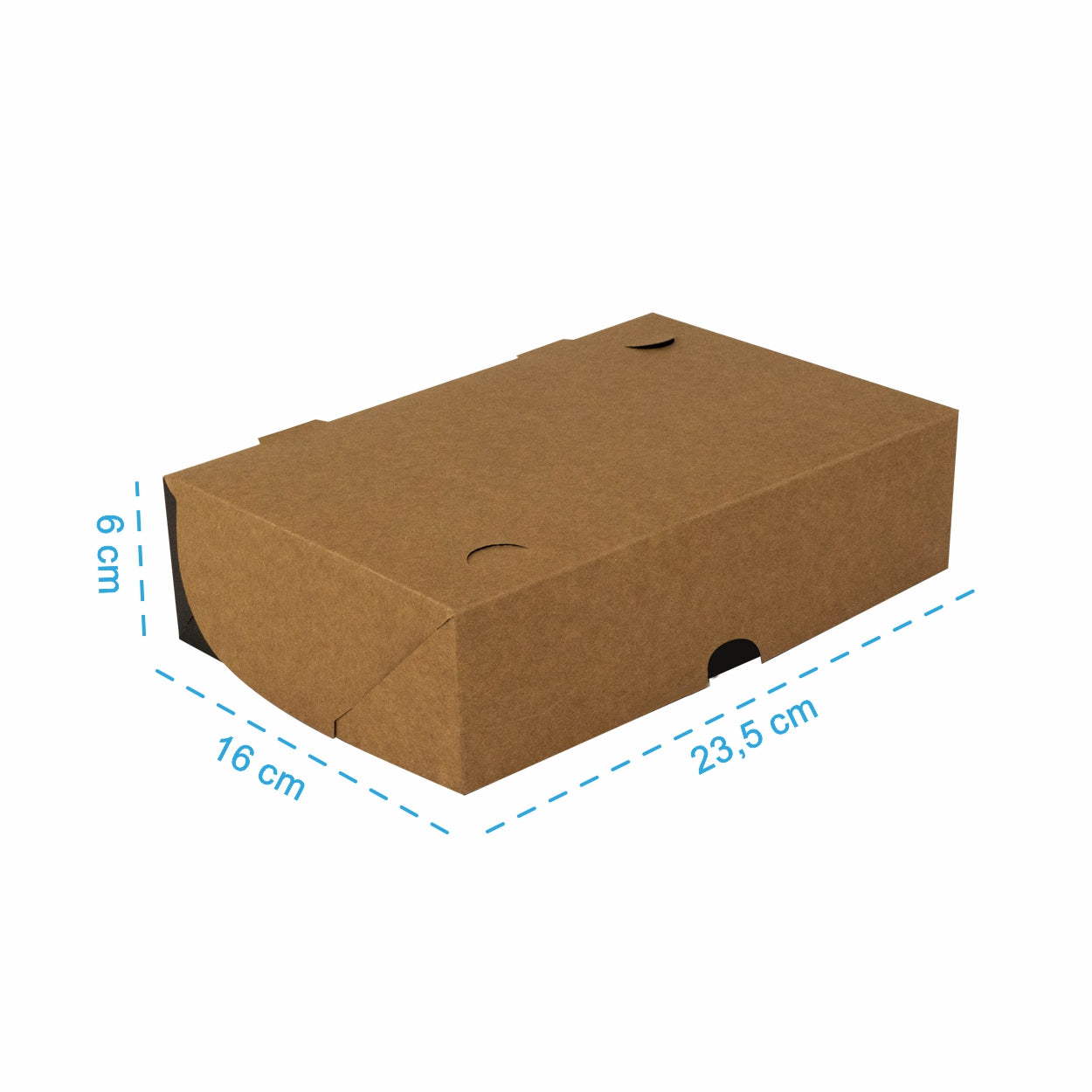 Box Refeição Black Kraft 1600ml - PCT 50un