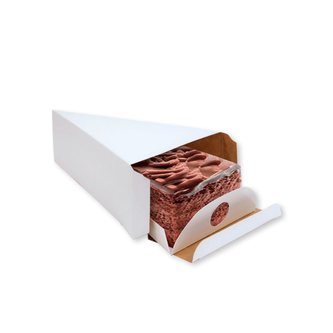 Embalagem Para Fatia de Torta Confeitaria White P - PCT 50un