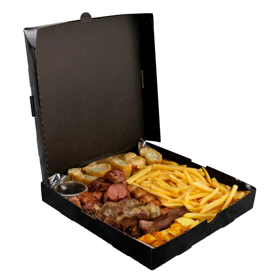 Caixa Para Petisco e Porções Black 30cm - PCT 50un