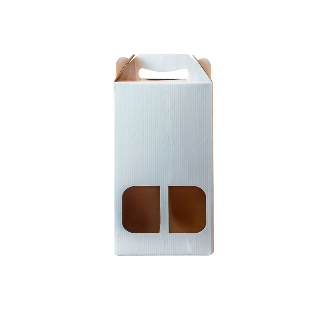 Caixa Para Vinho Com Visor White - PCT 10un