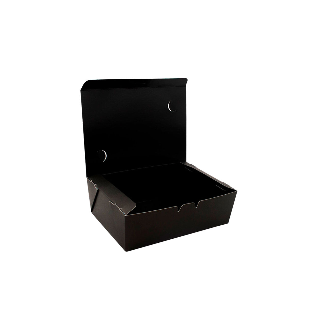 Box Antivazamento Refeição Black Fundo Preto 500ml - PCT 50un