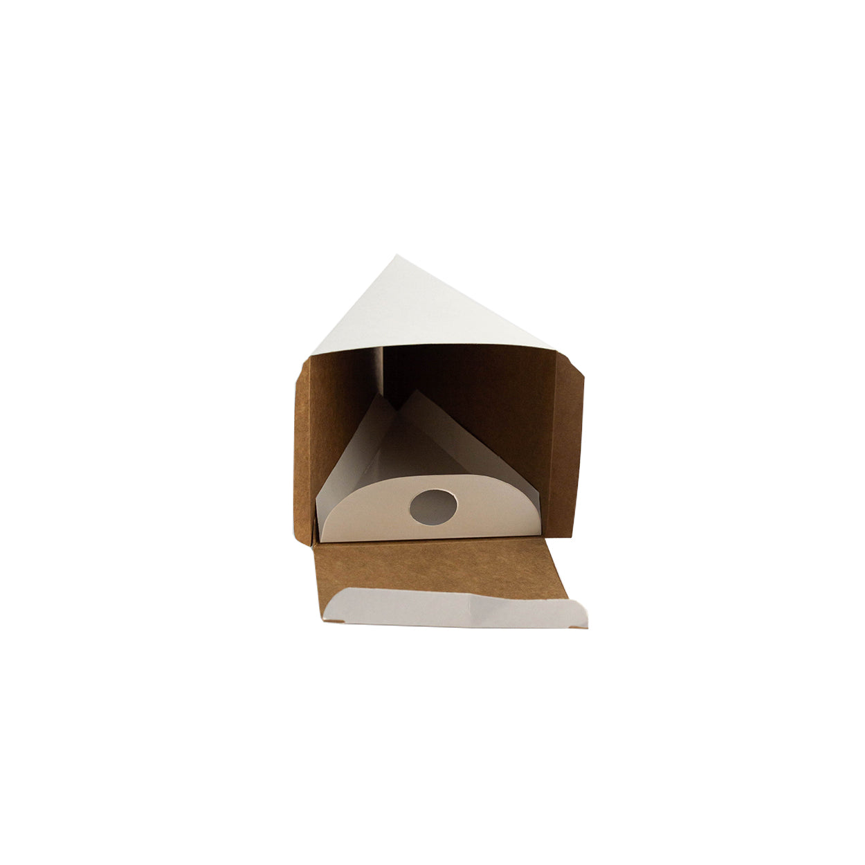 Embalagem Para Fatia de Torta Confeitaria White M - PCT 50un