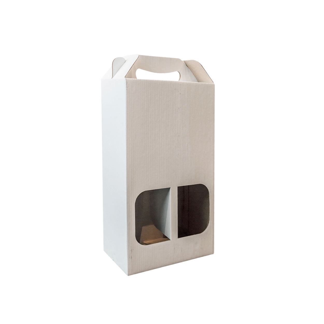 Caixa Para Vinho Com Visor White - PCT 10un