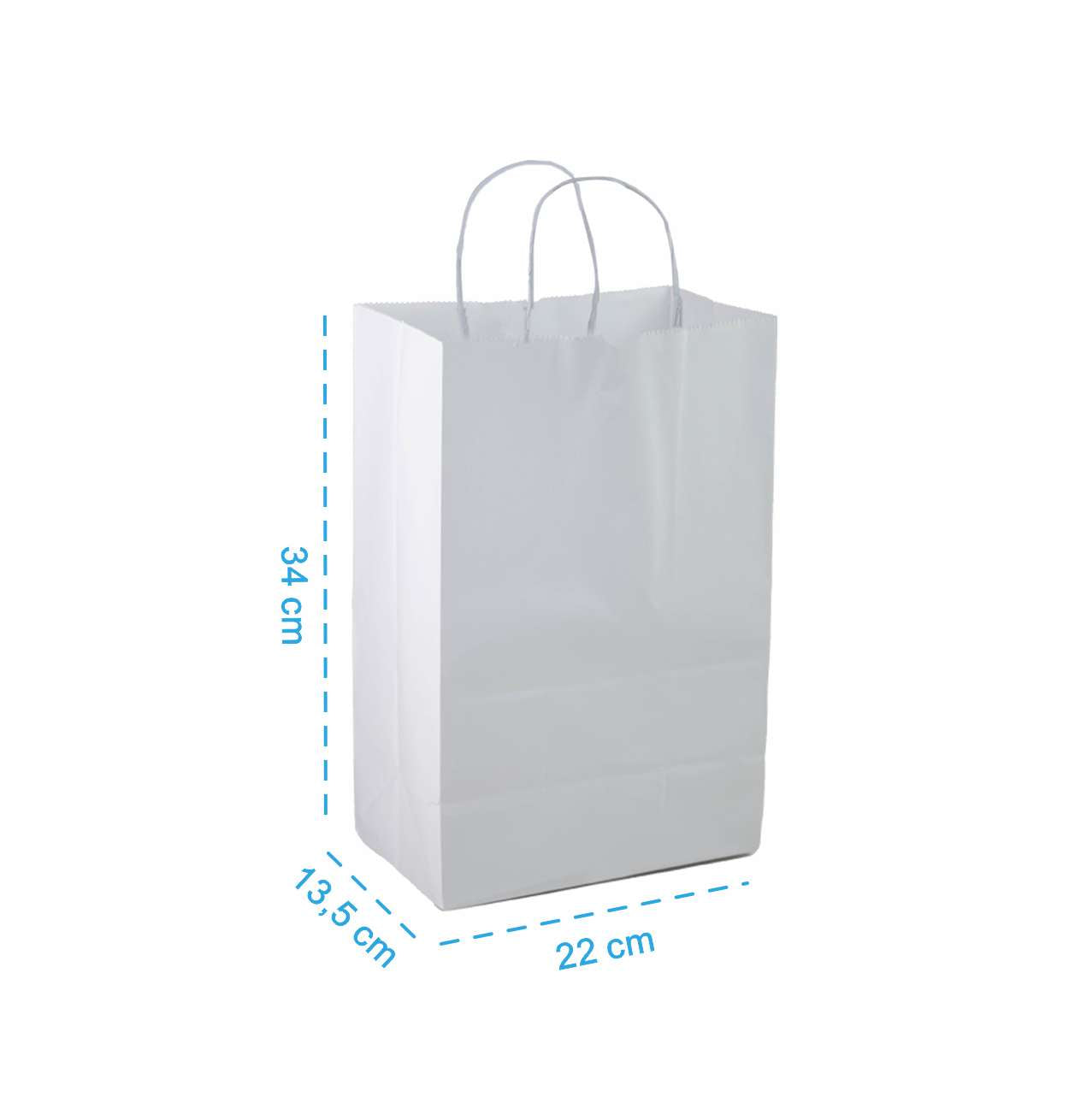 Sacola Delivery White M - PCT 50un