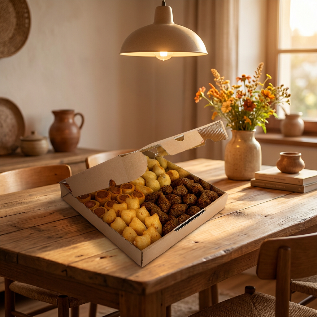 Caixa de Salgado e Petiscos Kraft M - PCT 25un