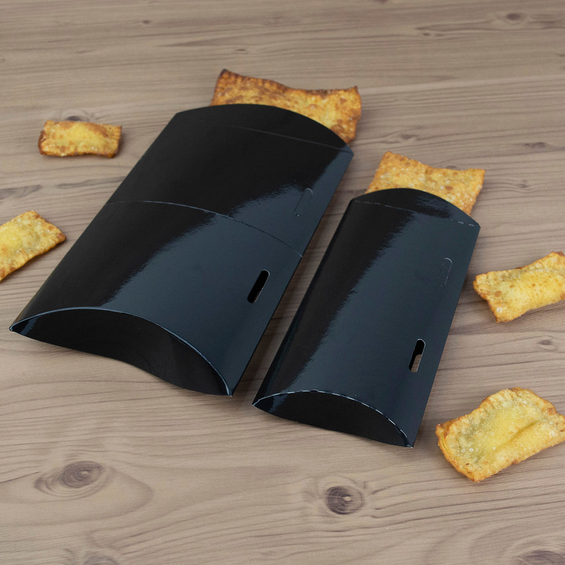 Embalagem para Pastel Delivery e Viagem Black P - PCT 50un